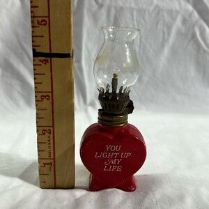 Vintage Mini Oil Lamp “You Light Up My Life”